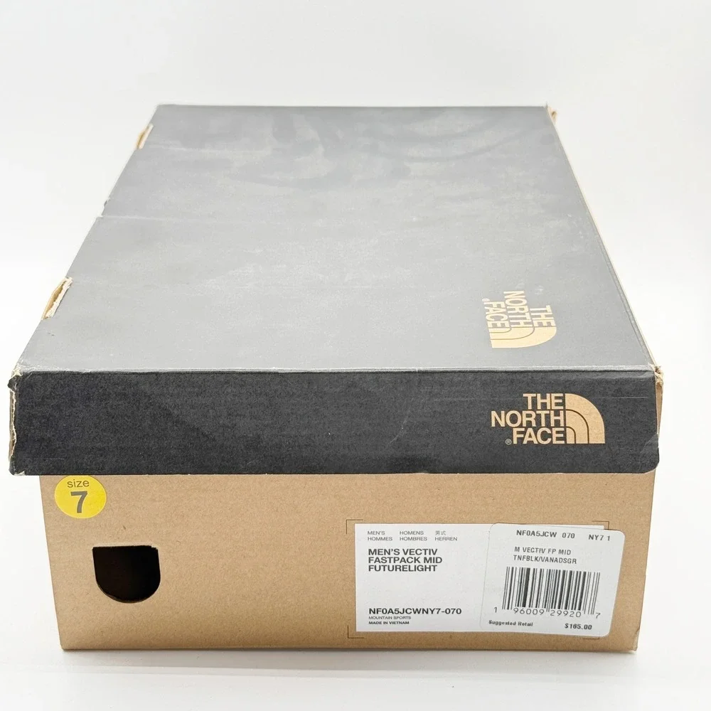 The North Face Vectiv Fastpack Mid Futurelight Size 7 Mens Black/Grey‎ NEW